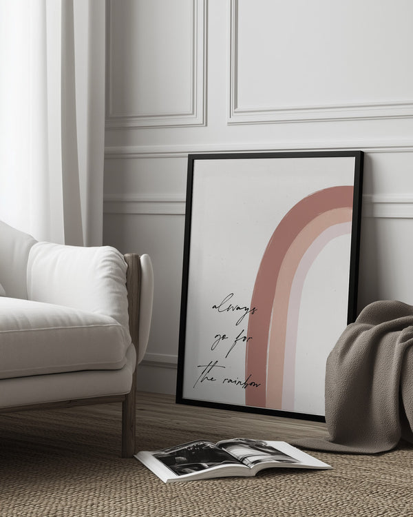 Tablou înramat „Chasing the Rainbow” de uplusmestudio