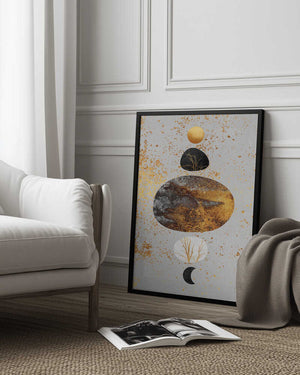 Tablou înramat „Sun And Moon” de Elisabeth Fredriksson