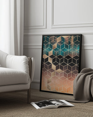 Tablou înramat „Ombre Dream Cubes” de Elisabeth Fredriksson
