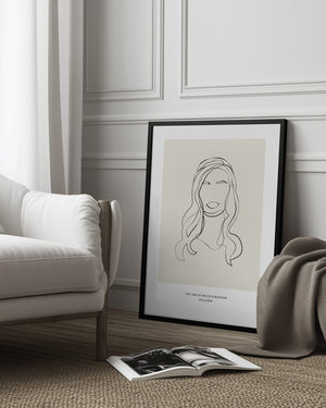 Tablou înramat „Modern Line Art” de NKTN