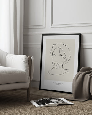Tablou înramat „Modern female line art” de NKTN
