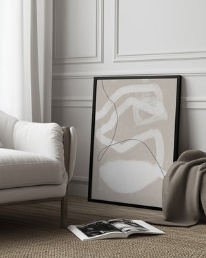 Tablou înramat „Organic Lines And Shapes” de uplusmestudio