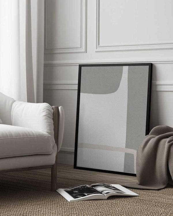 Tablou înramat „Abstract Design With Muted Tones” de uplusmestudio