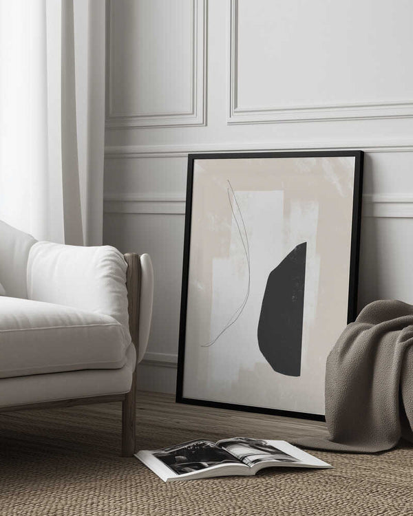 Tablou înramat „Monochrome Harmony” de uplusmestudio