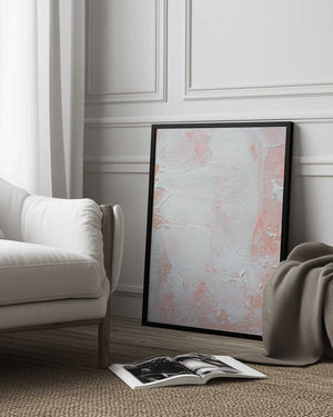 Tablou înramat „Minimalist Design With Peach And White Tones” de uplusmestudio