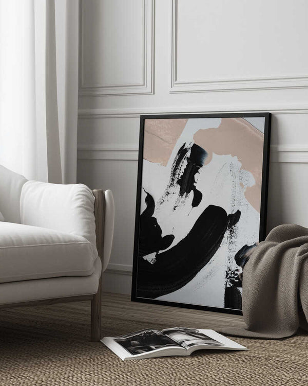 Tablou înramat „Monochrome Dance” de uplusmestudio