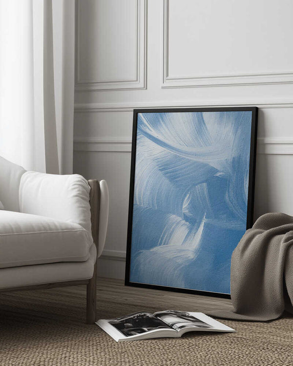 Tablou înramat „Acrylic Waves” de uplusmestudio