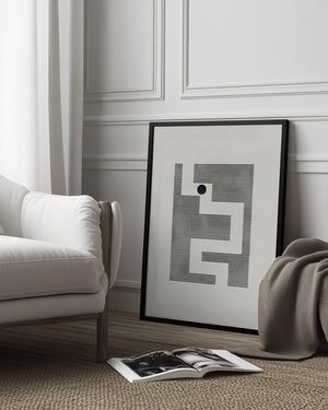 Tablou înramat „Minimalist maze” de Pictufy Studio II