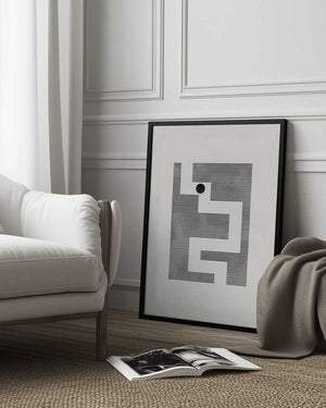 Tablou înramat „Minimalist maze” de Pictufy Studio II