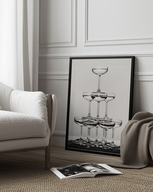 Tablou înramat „Champagne tower_6” de Pictufy Studio III