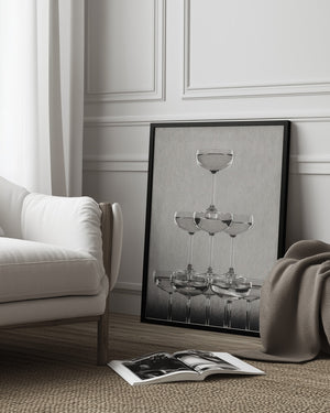 Tablou înramat „Champagne tower_9” de Pictufy Studio III