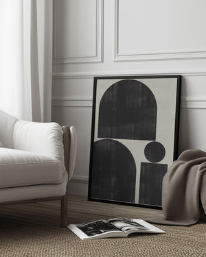 Tablou înramat „Geometric Silence” de THE MIUUS STUDIO