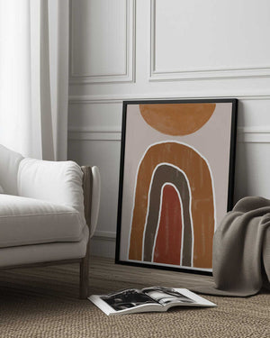 Tablou înramat „Earthy Arches” de THE MIUUS STUDIO