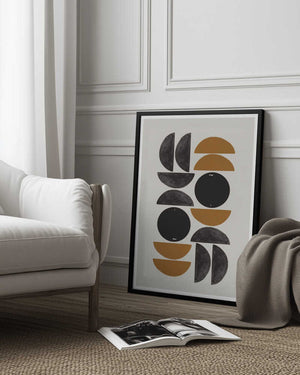 Tablou înramat „Geometric Harmony” de THE MIUUS STUDIO