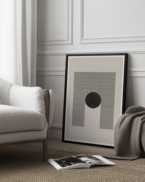 Tablou înramat „Geometric Eclipse” de THE MIUUS STUDIO