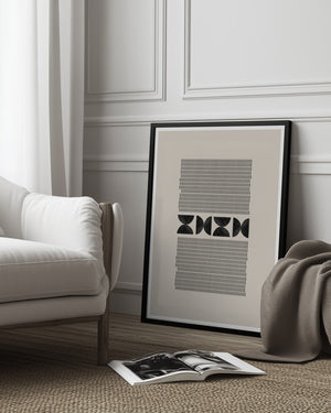 Tablou înramat „Geometric Harmony” de THE MIUUS STUDIO
