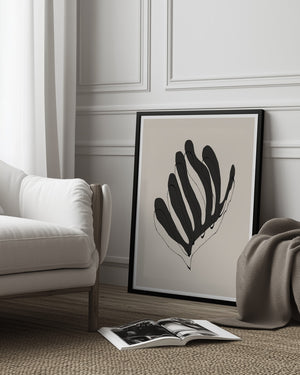 Tablou înramat „Abstract Leaf Lines” de THE MIUUS STUDIO