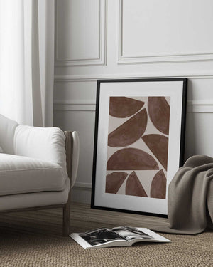 Tablou înramat „Earthy Crescents” de THE MIUUS STUDIO