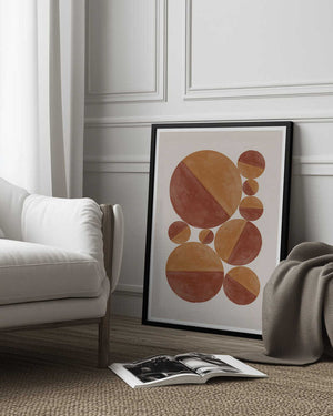 Tablou înramat „Circular Harmony” de THE MIUUS STUDIO