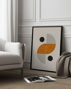 Tablou înramat „Geometric Harmony” de THE MIUUS STUDIO