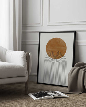 Tablou înramat „Golden Arch Echoes” de THE MIUUS STUDIO