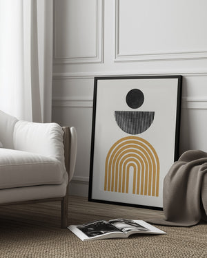 Tablou înramat „Geometric Harmony” de THE MIUUS STUDIO