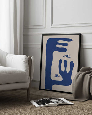 Tablou înramat „Abstract Face No1.” de THE MIUUS STUDIO
