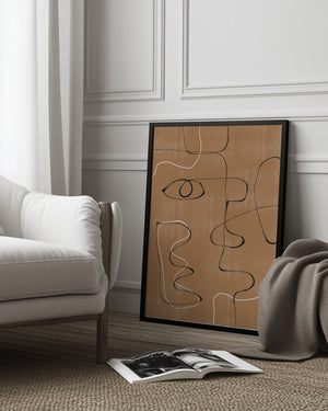 Tablou înramat „Whimsical Lines” de THE MIUUS STUDIO