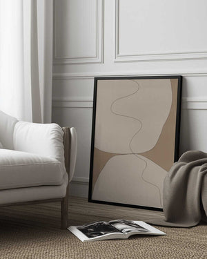 Tablou înramat „Curves of Serenity” de THE MIUUS STUDIO