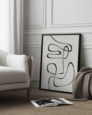 Tablou înramat „Infinite Curves” de THE MIUUS STUDIO