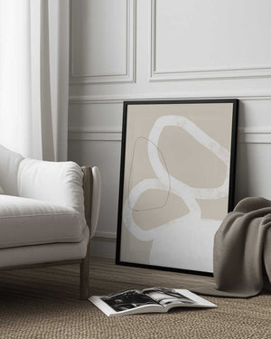 Tablou înramat „Intertwined Organic Shapes” de uplusmestudio