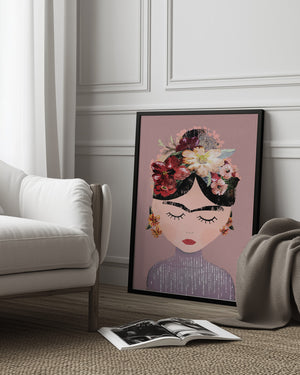 Tablou înramat „Floral Serenity” de Treechild