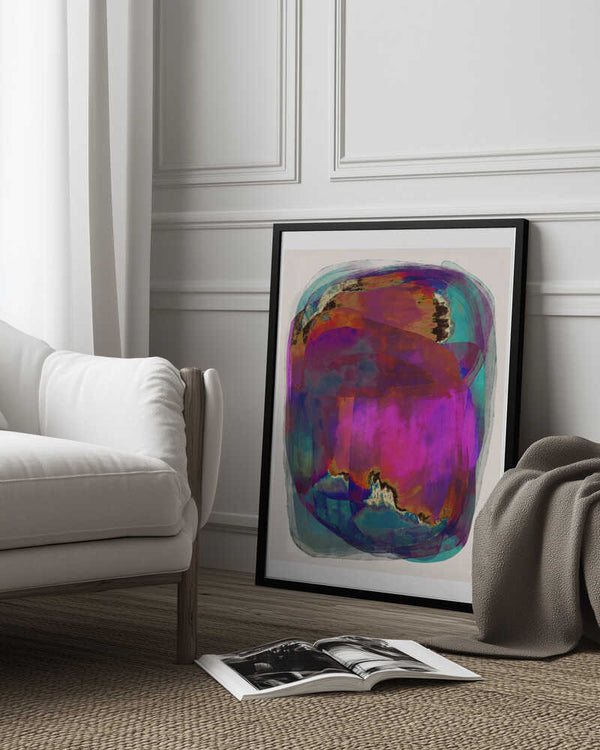 Tablou înramat „Vibrant Whirlwind” de Treechild