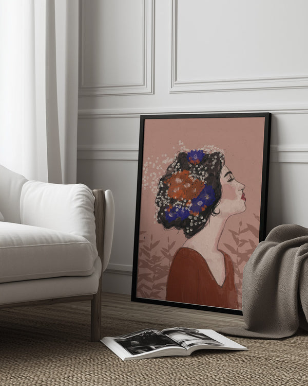 Tablou înramat „Blossoms in Profile” de Treechild