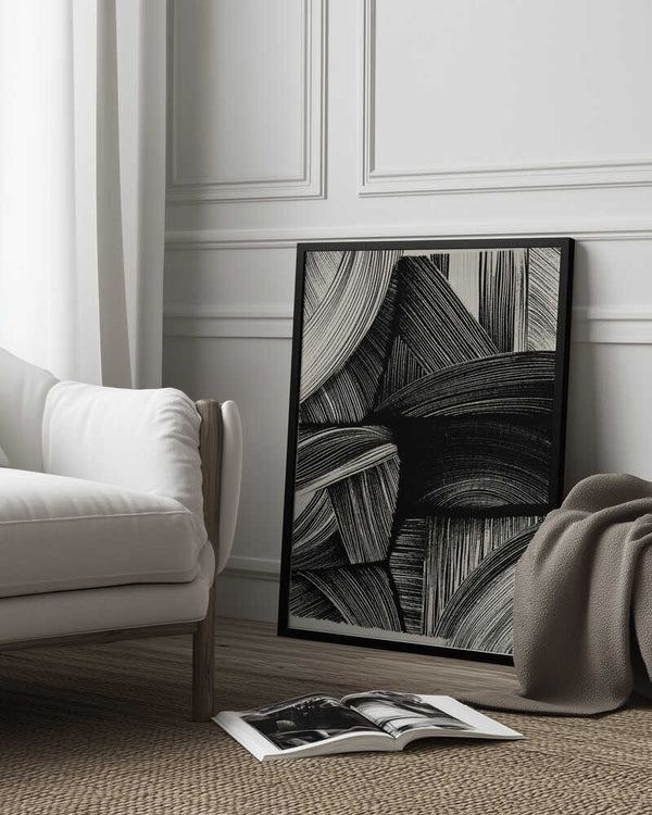 Tablou înramat „Curved Line Symphony” de Treechild