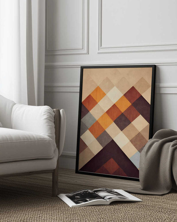 Tablou înramat „Geometric Harmony” de Treechild