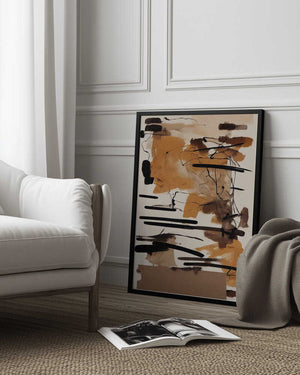 Tablou înramat „Earthy Strokes” de Treechild