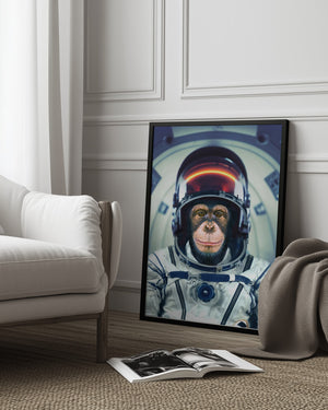 Tablou înramat „AstroMonkey” de Marcel Egger