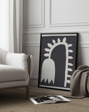 Tablou înramat „Black Tulip #2” de Alisa Galitsyna