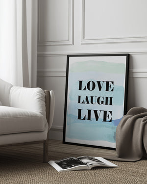Tablou înramat „Live Joyfully Always” de Martina