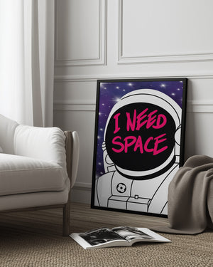 Tablou înramat „I need spece” de Tomas Härstedt