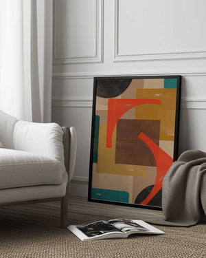 Tablou înramat „Geometric Melody” de THE MIUUS STUDIO