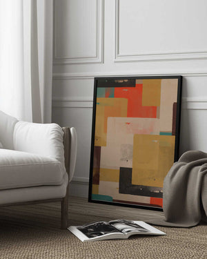 Tablou înramat „Layered Vibrance” de THE MIUUS STUDIO