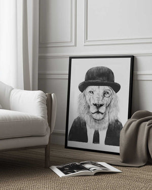 Tablou înramat „Sir Lion” de Balazs Solti