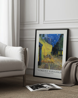 Tablou înramat „Café Terrace At Night” de Vincent Van Gogh