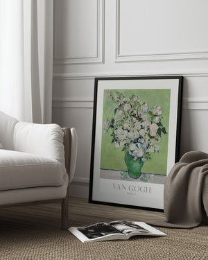 Tablou înramat „Roses” de Vincent Van Gogh