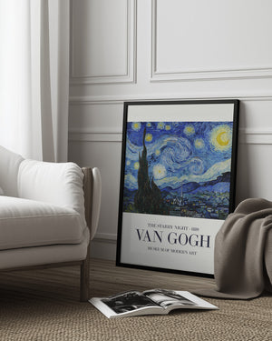 Tablou înramat „The Starry Night” de Vincent Van Gogh