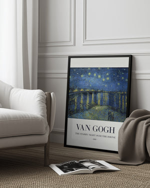 Tablou înramat „The Starry Night Over The Rhone” de Vincent Van Gogh
