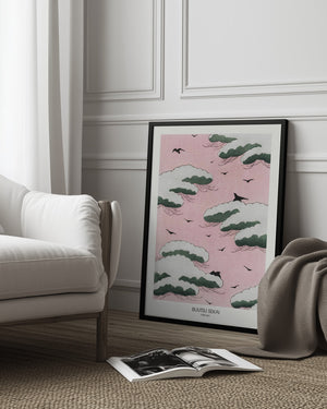 Tablou înramat „Pink Sky” de Bijutsu Sekai