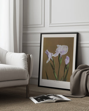 Tablou înramat „Iris Kæmpferi no2” de Ogawa Kazumasa